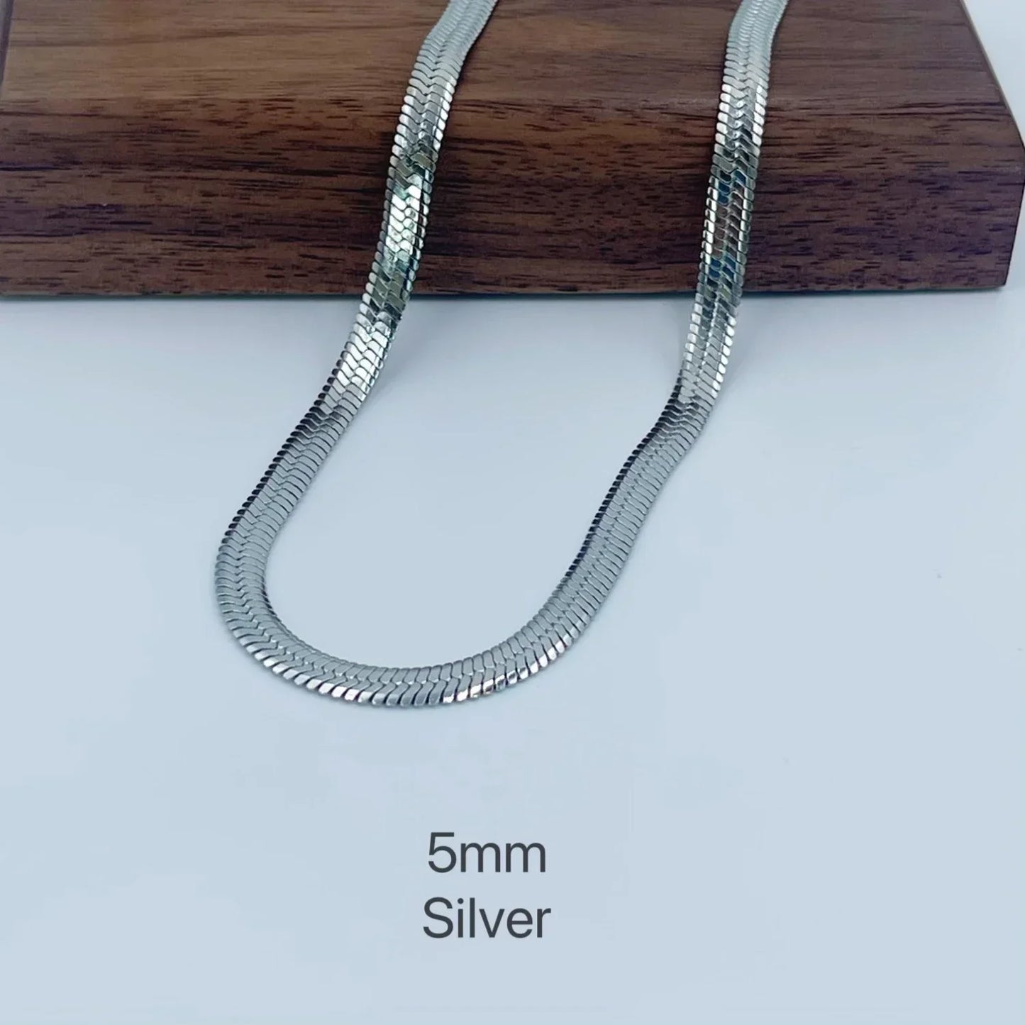 2mm 3mm 4mm 5mm Minimalist Snake Chain Necklace Choker Stainless Steel Herringbone Gold Color Jewelry For Women and Men