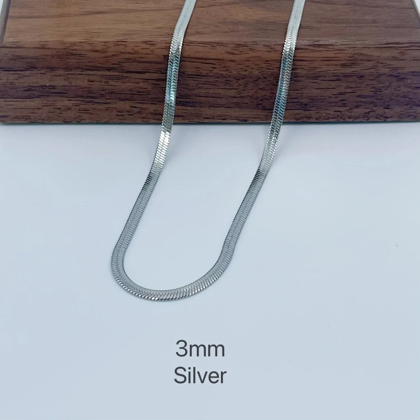 2mm 3mm 4mm 5mm Minimalist Snake Chain Necklace Choker Stainless Steel Herringbone Gold Color Jewelry For Women and Men